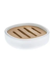 Andrea House Keramik-Seifenschale Wili Mit Akazienholz-Einsatz