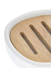 Andrea House Keramik-Seifenschale Wili Mit Akazienholz-Einsatz 4 Andrea House Keramik-Seifenschale Wili Mit Akazienholz-Einsatz – Bild 4