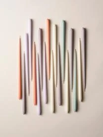 Dünne Stabkerzen Stoff Nagel, 6 Stück 4 Dünne Stabkerzen Stoff Nagel, 6 Stück – Bild 4