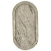 Bahne Deko-Tablett Oval Aus Marmor