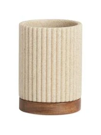 Andrea House Zahnputzbecher Laura Mit Holz-Dekor