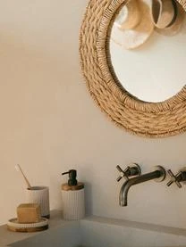 Andrea House Ovale Seifenschale Laura Mit Holz-Dekor 5 Andrea House Ovale Seifenschale Laura Mit Holz-Dekor – Bild 5