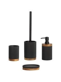 Andrea House Zahnputzbecher Laura Mit Holz-Dekor 3 Andrea House Zahnputzbecher Laura Mit Holz-Dekor – Bild 3