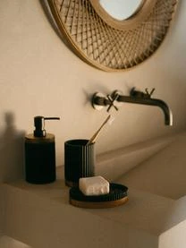 Andrea House Zahnputzbecher Laura Mit Holz-Dekor 4 Andrea House Zahnputzbecher Laura Mit Holz-Dekor – Bild 4