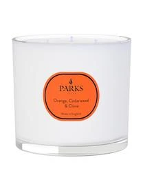 Parks London Dreidocht-Duftkerze Vintage Aromatherapy (Orange, Zedernholz & Nelke)