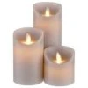 Butlers LED-Kerzen Glowing Flame, 3-tlg.