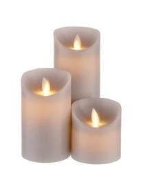 Butlers LED-Kerzen Glowing Flame, 3-tlg.